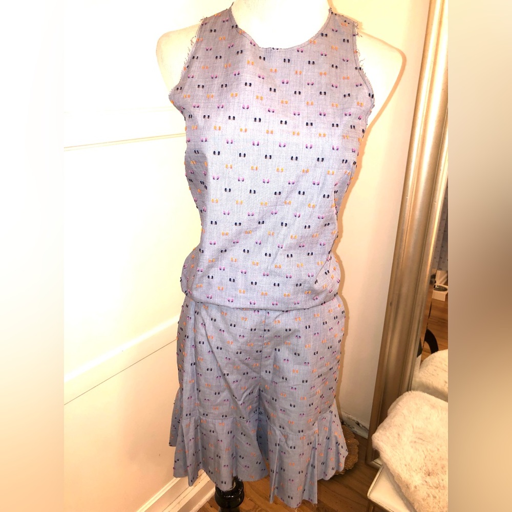 L’agence multicolor 2 piece set shorts and top size small MK